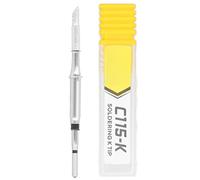 Pointe de fer à souder Remplacement universel du chauffage interne en cuivre Station de soudage JBC115 Chauffage rapide Double canaux Soudage SMD Boîte de rangement résistante à (C115 K Knife Type)