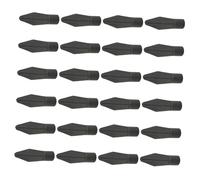 Pointe de Flèche en Caoutchouc Noire 24 Pièces pour Garçon et Filles | Accessoire Léger et Portable, Usage Tir à L’arc et Jeux de Tir, Compatible Tiges Bois, Carbone, Bambou