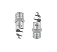 pointe de la buse, Buse d'atomisation en spirale en acier inoxydable 90 et 120 degrés 1/4 à 2 pouces Pack de plusieurs options d'emballage(3/8-316 Stainless Steel,1pc)