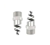 pointe de la buse, Buse d'atomisation en spirale en acier inoxydable 90 et 120 degrés 1/4 à 2 pouces Pack de plusieurs options d'emballage(1 Inch-304 Stainless Steel,5pcs)