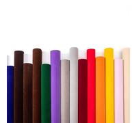 pointe de la buse, Tissu velours autocollant 50x150cm Multicolore Lot de 1(Dark Red,2pcs)
