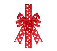 Pointe De Ruban De Saint-Valentin | Décoration Romantique Coeur Rouge et Blanc 25cm,Décor de Cabinet pour Saint-Valentin | Pour La Maison Le Salon La Chambre Les Fêtes D'anniversaire Et