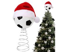 Pointe de sapin de Noël, football, Père Noël, décoration d'arbre, décoration de table, pour les vacances d'hiver, l'extérieur, l'intérieur, studio, chambre d'enfant, porte d'entrée, salon