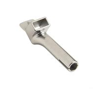 Pointe de soudage carrée de 8 mm pour chalumeau à air chaud, buse en alliage pour soudure en vinyle et plastique, tête de soudure anti-fuite haute température, fixation de souffleur argentée (8 x 15