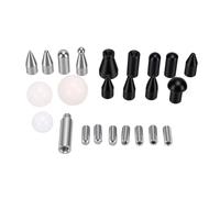 Pointe de Têtes de Stylo à Tapoter pour Un Outil de Débosselage Efficace avec Une Construction Robuste et Un Savoir-Faire Exquis, 20 Têtes Réutilisables en Plastique pour L'entretien