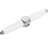 Pointe du doigt Stylo à bille gyroscopique lumineux Tourner le doigt écrire avec la lumière LED pour le stress libre blanc