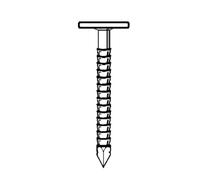 Pointe en Vrac Tête Extra Large Annelée Inox A4-3.1/3.4x70 mm en Seau de 5 kg - D-Work