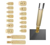 Pointe Fer a Souder,16 PCS Embouts de Fer à Souder Professionnels M2-M8 pour Inserts Filetés Plastique Buses en Cuivre avec Connecteurs Compatible Imprimante 3D Outils Thermiques