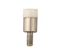 Pointe plate en porcelaine pour jauges indicateurs, compatible avec jauges d'épaisseur et numériques, filetage M2,5, et accessoire résistant à la rouille (D5 x L8)
