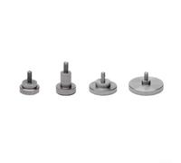 Pointe plate pour indicateur de profondeur à cadran avec tige filetée M2,5 pointe de rechange en acier inoxydable pour instruments de mesure (D20 x L5)