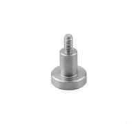 Pointe plate pour jauge d'épaisseur en acier inoxydable M2.5, pointe de contact précise pour jauge de profondeur et d'altitude sur les surfaces convexes, argent diamètre 10 mm, longueur 5 mm (D10 x
