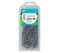 Pointe tête plate acier brut Ø 2,8 x L 60 mm - Paquet de 810