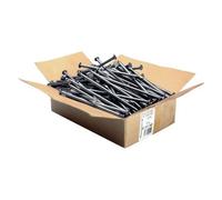 Pointe tête plate acier brut 5.0X125 Lisse 5KG