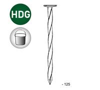 Pointe tête plate carré-torsadée HDG 5,0X125 EN SEAU DE 5 KG - ASLAFIX - TP501257S