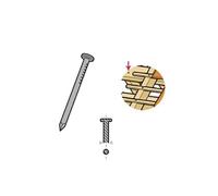 Pointe tete plate ronde lisse galva 50x2.4mm bte 5kgs - 771007