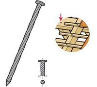 Pointe tête plate ronde torsadée galvanisé 90x3.9 mm - Boite 5 Kg - 781506 G