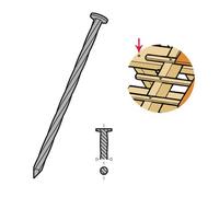 Pointe torsadée en acier clair 2.80x50 mm DIMOS - Boite 5 Kg - 780502