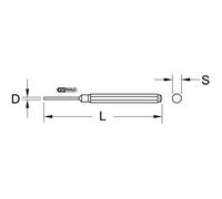 Pointeau avec système R-Ball, 5 mm - corps hexagonal KSTOOLS - 1560623