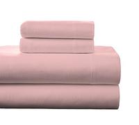 pointehaven Flanelle Poche Profonde de Feuille avec surdimensionné Drap, Queen, Quartz Rose