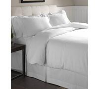 pointehaven Flannel Oversized Duvet Set, King, White