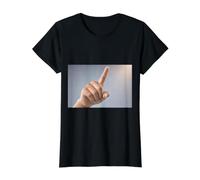 Pointer du Doigt Votre Accusation T-Shirt Graphique avec Valeur, Femme, Noir, M