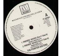 POINTER SISTERS - FRIENDS ADVICE 12 INCH (12" SINGLE) UK MOTOWN 1990