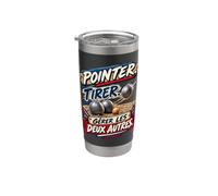 Pointer Tirer Gérer Les Deux Autres Milieu Pétanque Gobelet isotherme en acier inoxydable double paroi