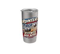 Pointer Tirer Gérer Les Deux Autres Milieu Pétanque Gobelet isotherme en acier inoxydable double paroi