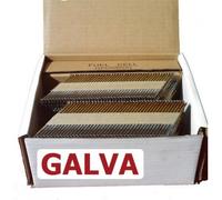 Pointes 34° crantées GALVA 12µ 2.8x70 boite de 2200 avec gaz