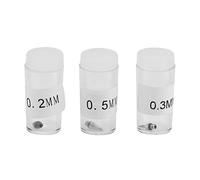 Pointes à Souder, 3 Pièces 0,2 Mm 0,3 Mm 0,5 Mm Buses D'aérographe et Pointes D'aiguilles Accessoires de Remplacement pour le Soudage Polyvalent, Kit de Pistolet de Pulvérisation