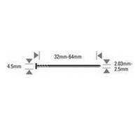 Bostitch Pointes annelées N23R55SS316 en inox pour N66C 6600 pièces