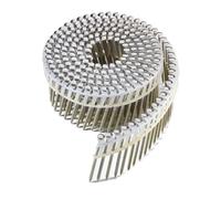 Pointes bombée inox A2 NORFIX annelé 16° en rouleau liaison plastique