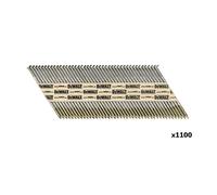 DeWalt Clous annelés coudés DNPT28R63SZ – 34° Acier inoxydable 2,8×63 mm (1100 pièces)