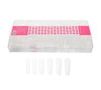 Pointes D’ongles Trapèze Façon Cercueil en Plastique, Coffret 1 Boîte