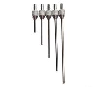 Pointes d'aiguille en carbure pour indicateur de profondeur à cadran | Tige filetée M2,5 | Pointe plate de 1,5 mm de diamètre | Points de contact interchangeables pour jauge de hauteur micromètre |