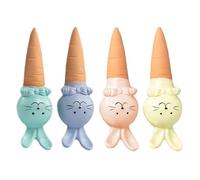 Pointes d'arrosage, pointes d'arrosage pour plantes en terre cuite, Globes d'arrosage des plantes en forme de lapin de dessin animé, Piquets d'arrosage de carottes animales, outils d'irrigation goutte