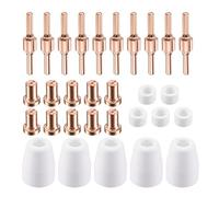 Pointes de buse d'électrode coupeur plasma pour CUT-40 LGK-40 PT-31 Torche de coupe thermique Dynamique Outil de soudage Pièces consommables Boîte d'outils de soudage avec accessoires d'équipement