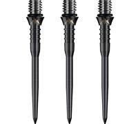 Pointes de conversion de fléchettes 34 mm Mission Titan Pro Titanium convertit la pointe souple en acier (rainurée noire).