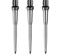 Pointes de conversion de fléchettes Mission Titan Pro Titanium de 34 mm pour convertir la pointe souple en acier (argent lisse)