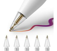 Pointes De Crayon Améliorées Pour Apple Pencil 1Ère/2Ème Génération Pour Logitech Crayon, Pointes De Crayon De 0,78 Mm Sans Usure, Contrôle Précis De La Pointe Fine, Lot De 6[M527]