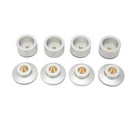 Pointes de découplage pour enceintes Hi-Fi, patins antichoc en laiton, protections de sol universelles en cuivre, réduisent les résonances et les
