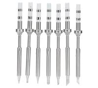 Pointes De Fer à Souder 7 Pièces, Remplacement Mini Intelligent, Acier Inoxydable Et Cuivre, Pour Fer à Souder TS100, Chauffage Rapide - Haute Conductivité Thermique, Durable Et
