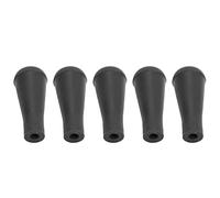 Pointes de Flèches en Caoutchouc Souple 5 Pièces, Pointes de Flèches de Tir à L'arc de 6mm Pointe émoussée en Caoutchouc pour L'entraînement de Ciblage de Flèches de Tir à L'arc (Le noir)