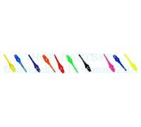 Pointes de fléchettes souples Thor Beaverclaw 19 mm + filetage (2BA) en 11 couleurs (500 pièces, noir)