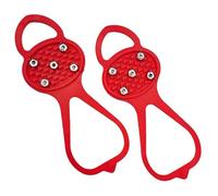 Pointes de Préhension Universelles - Crampons à Glace Antidérapants pour Chaussures et Bottes, Griffes en Acier Manganèse 5 Dents - Semelles Anti-Glisse Portables avec Randonnée Hivernale, Pêche ainsi