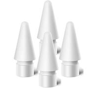 Pointes de Rechange pour Apple Pencil 1ère et 2ème Génération,Pas d'usure du Stylo de Contrôle Précis à Pointe Fine comme des Pointes,[Lot de 4] avec Apple Pencil Pointes de Stylo pour iPad(Blanc)