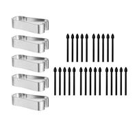 Pointes de rechange solides en ABS pour tablette Tab S7+ NOTE10 20 Noir 25 plumes 5 clips