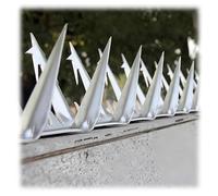 Pointes de sécurité - Défense en métal durable pour murs extérieurs, clôtures, balustrades - Empêche efficacement les intrus avec un design anti-escalade tranchant