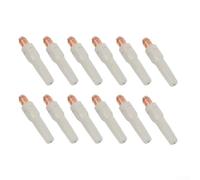 Pointes de soudage 40 x 1,2 mm sans revêtement pour torche 15AK, lot de 12 buses de soudage MIG en cuivre et gris, réduction de l'accumulation de scories pour le soudage