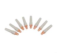 Pointes de soudage sans revêtement 40 x 0,8 mm, 8 pièces MIG pour torche de soudage 15AK, cuivre et gris, accessoire de soudage anti-scories pour améliorer l'alimentation du fil et